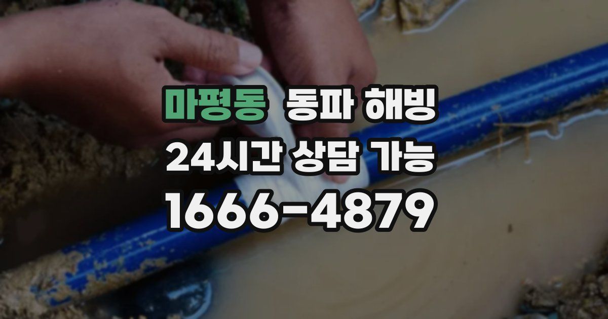 마평동 동파 해빙