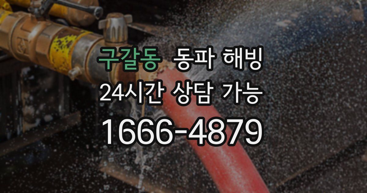 구갈동 동파 해빙