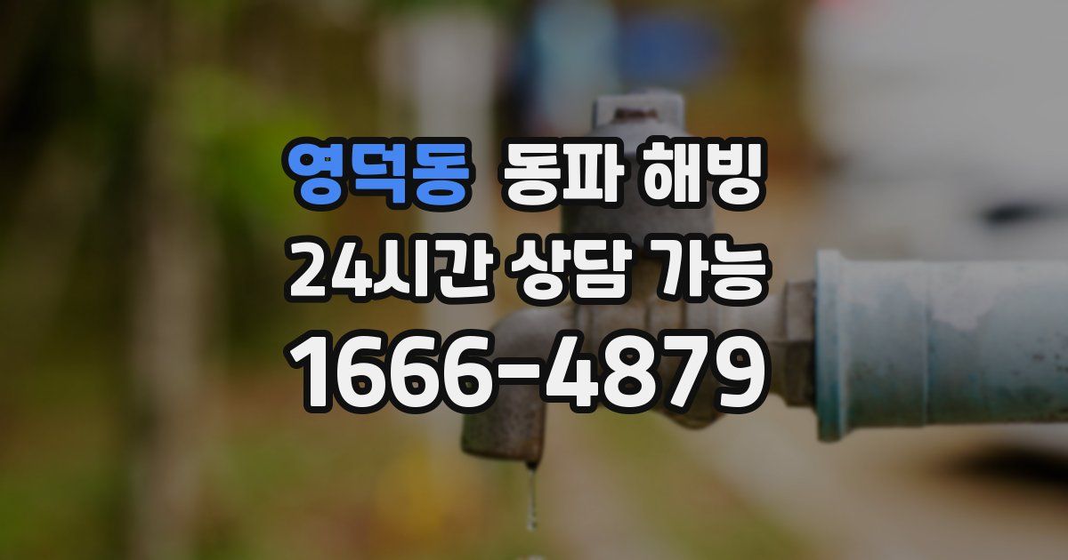 영덕동 동파 해빙