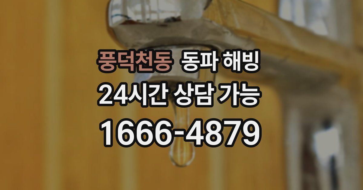 풍덕천동 동파 해빙