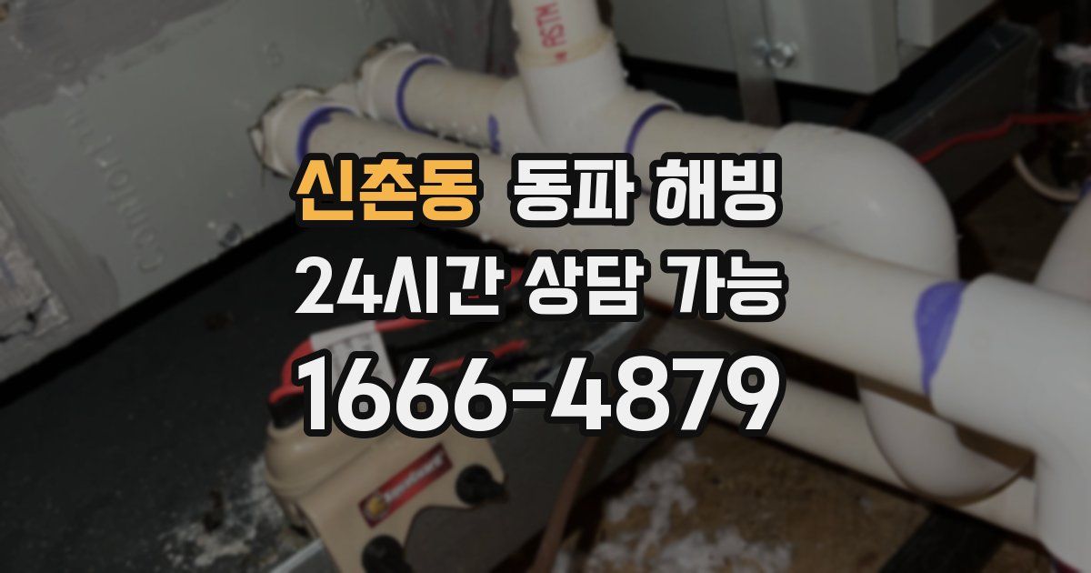 신촌동 동파 해빙