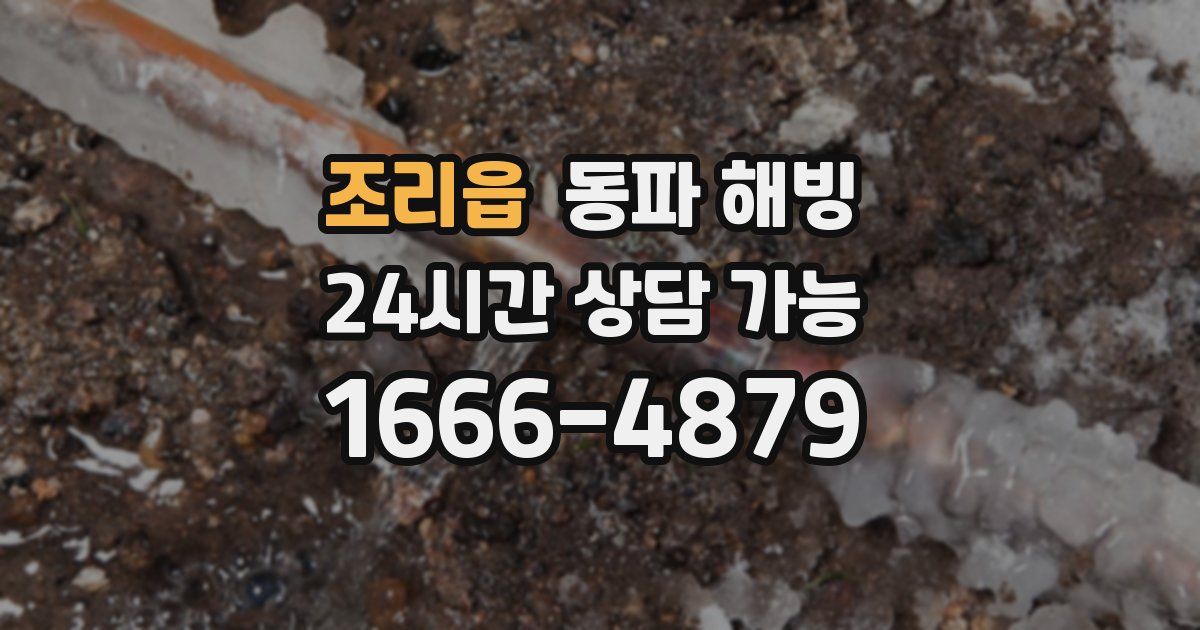 조리읍 동파 해빙