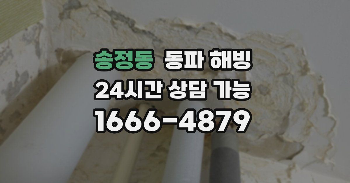 송정동 동파 해빙