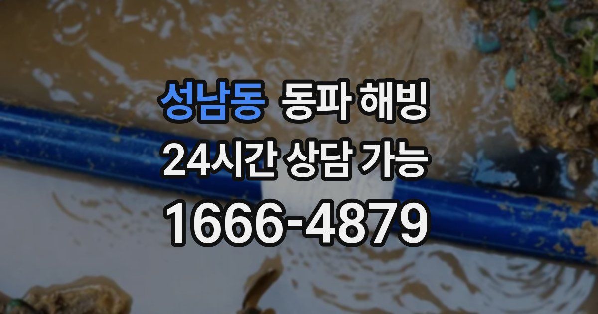 성남동 동파 해빙