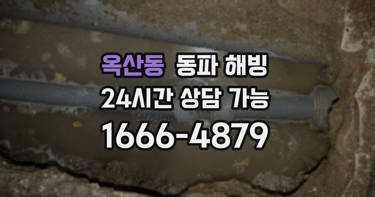 옥산동 동파 해빙