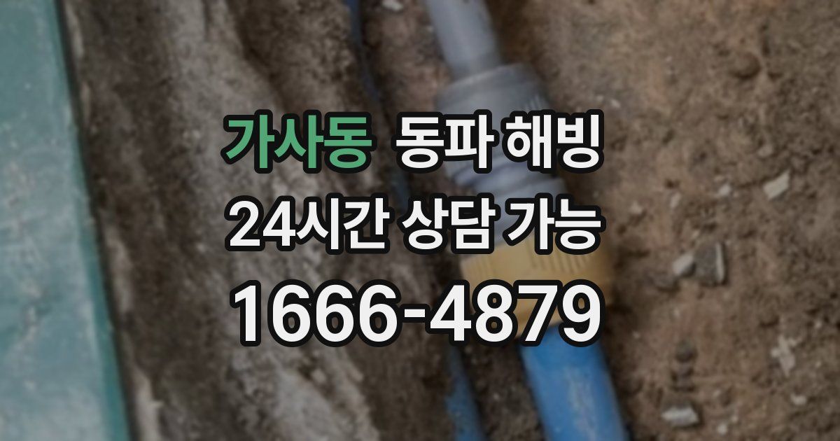 가사동 동파 해빙