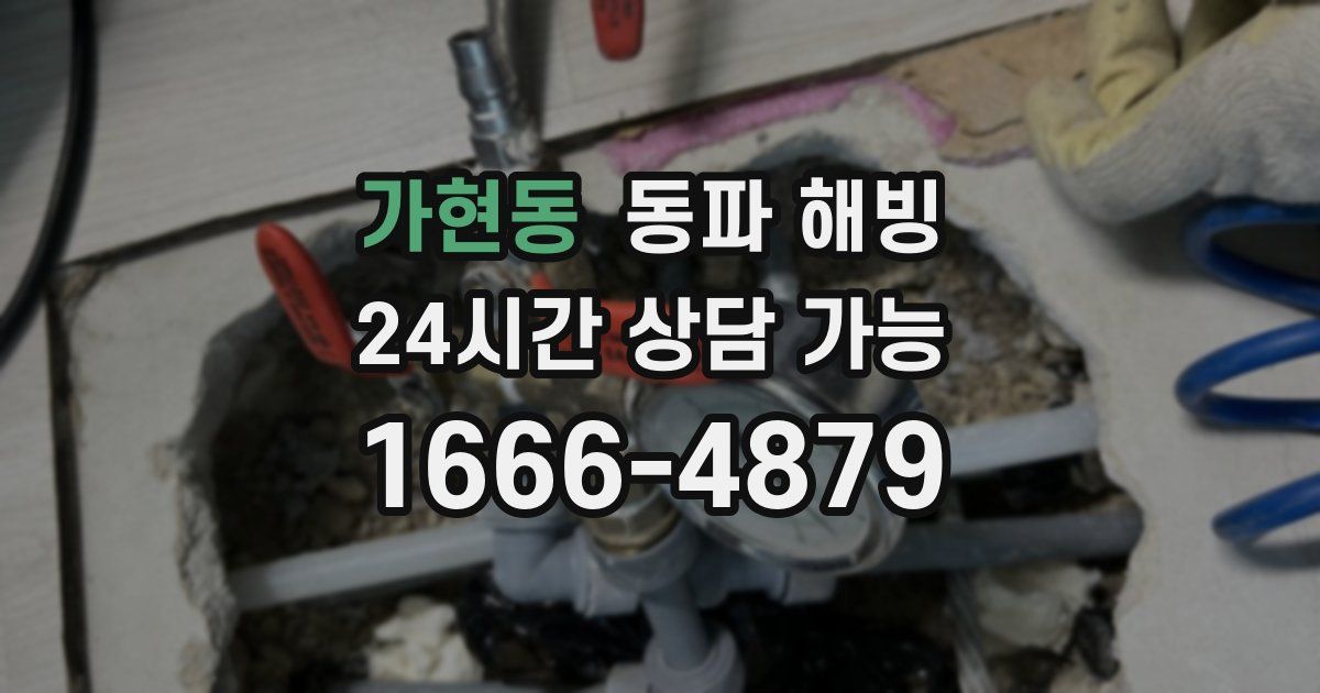 가현동 동파 해빙