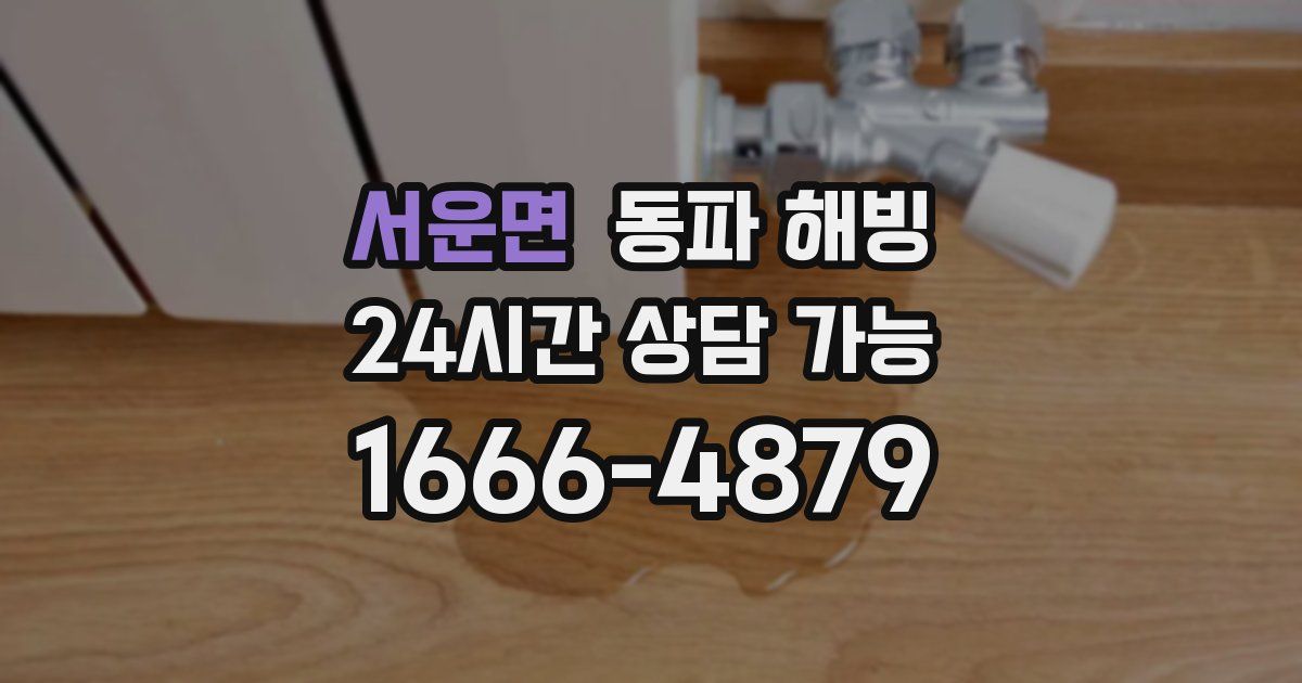 서운면 동파 해빙