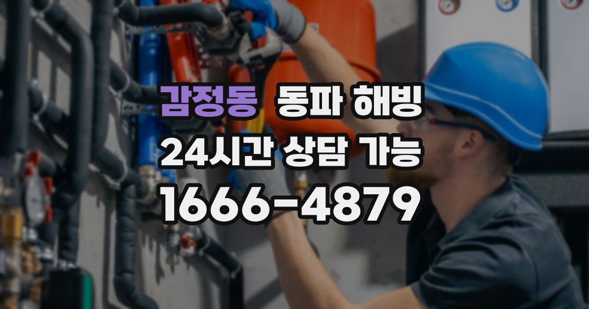 감정동 동파 해빙