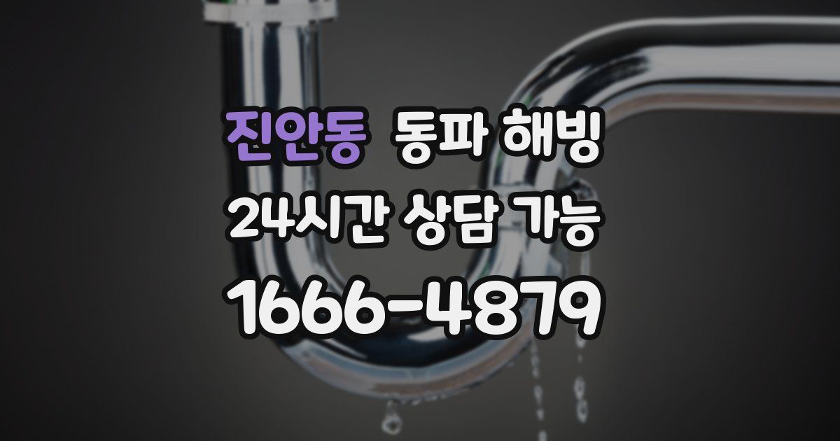 진안동 동파 해빙