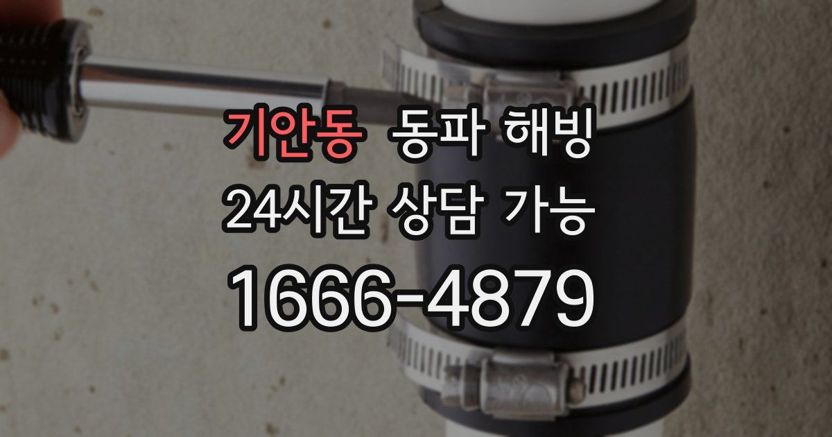 기안동 동파 해빙