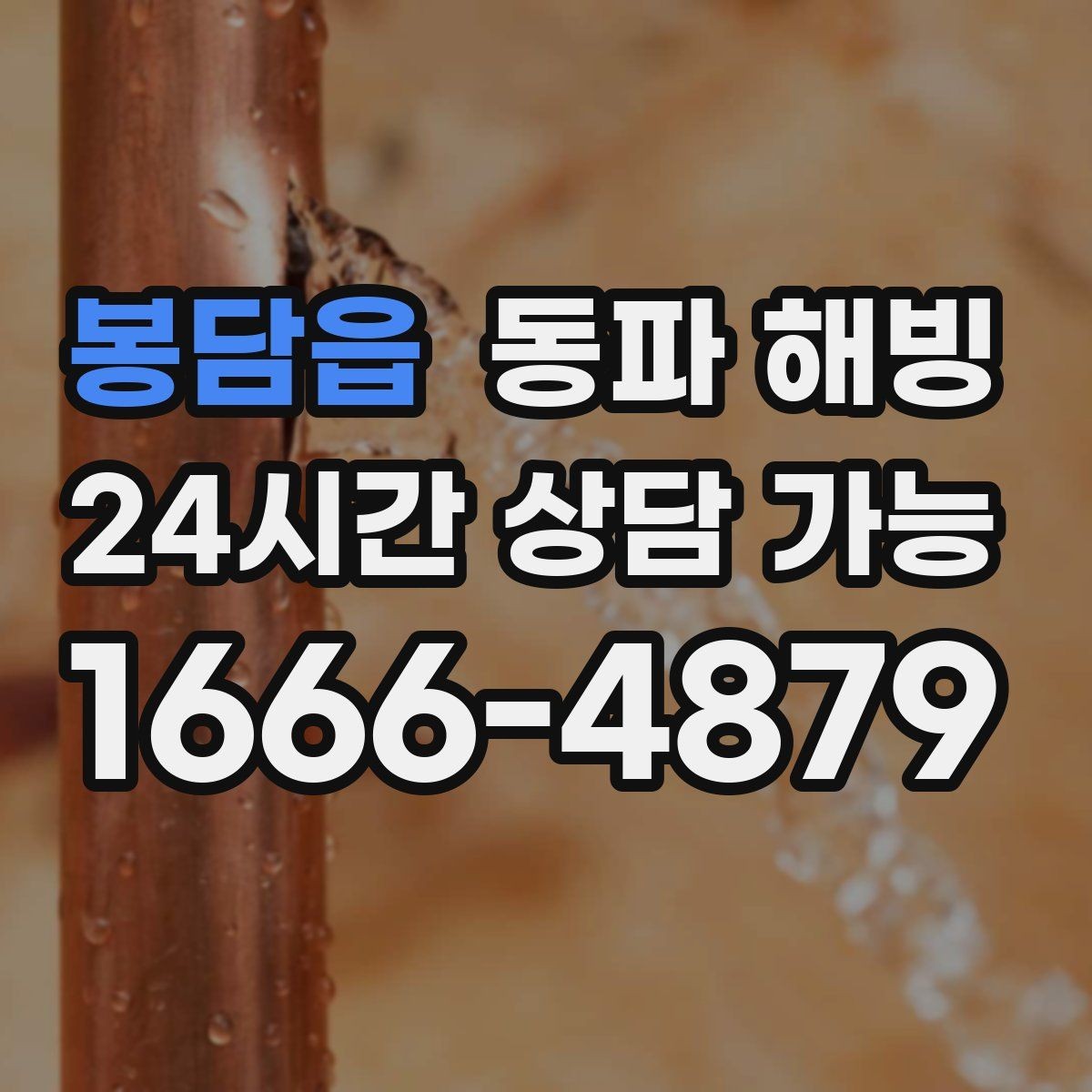 봉담읍 동파 해빙 증상별로 달라지는 결빙 위치 추정