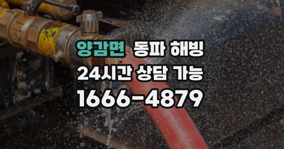 양감면 동파 해빙