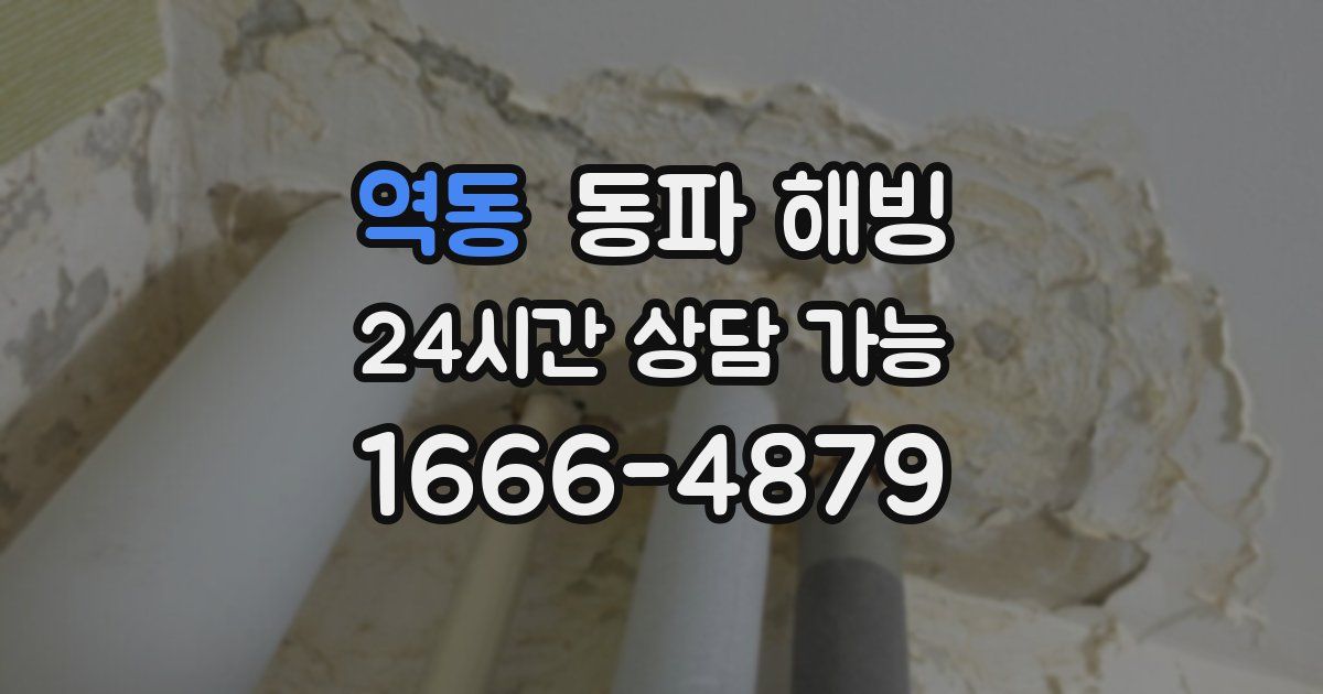 역동 동파 해빙