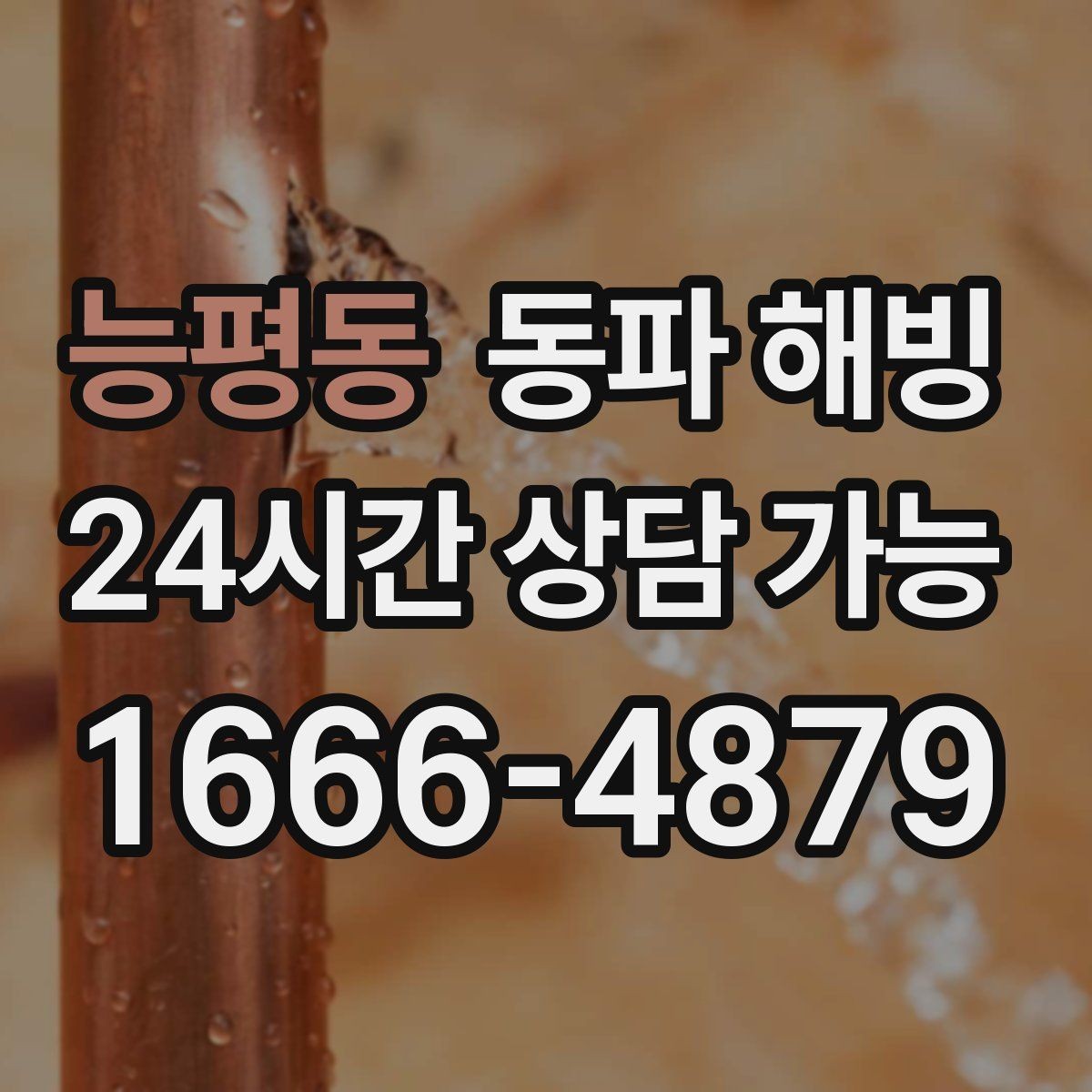능평동 동파 해빙 보온을 했는데도 얼면 의심할 것