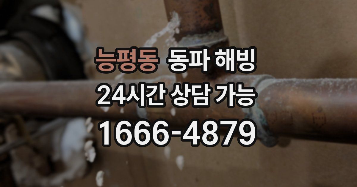 능평동 동파 해빙