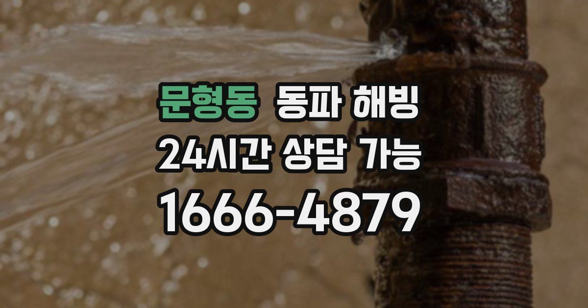 문형동 동파 해빙