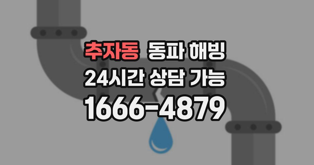 추자동 동파 해빙