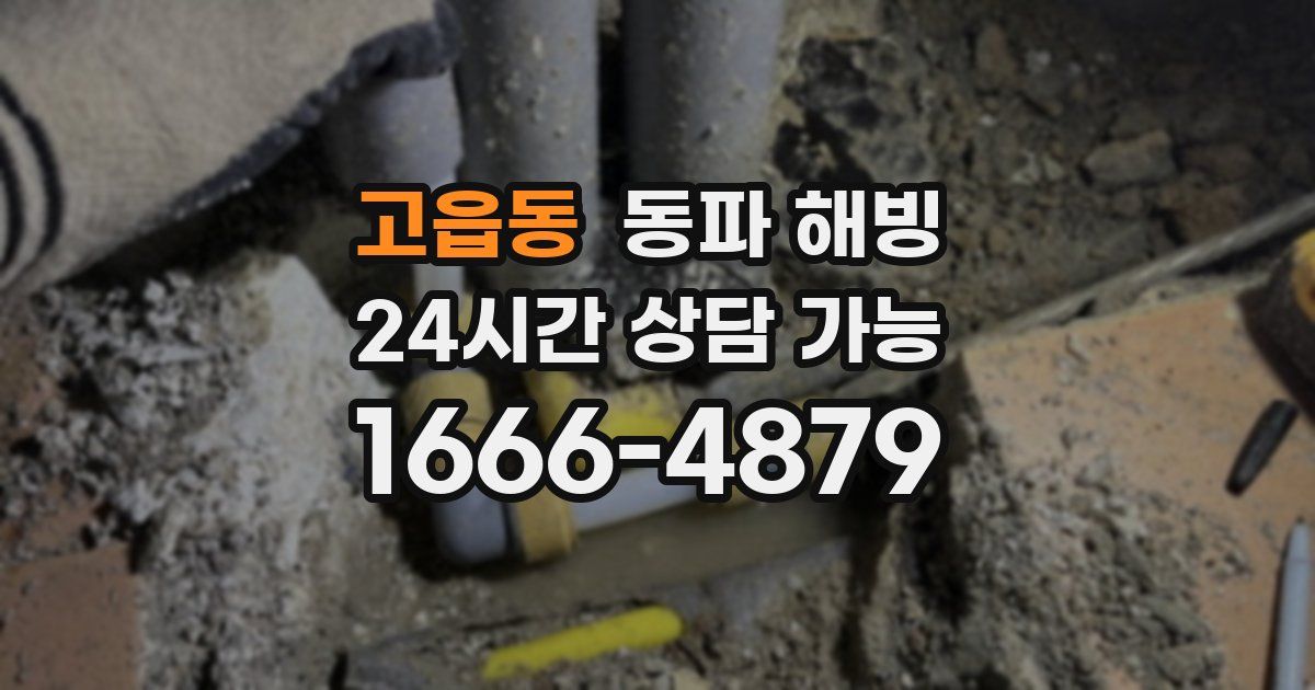 고읍동 동파 해빙