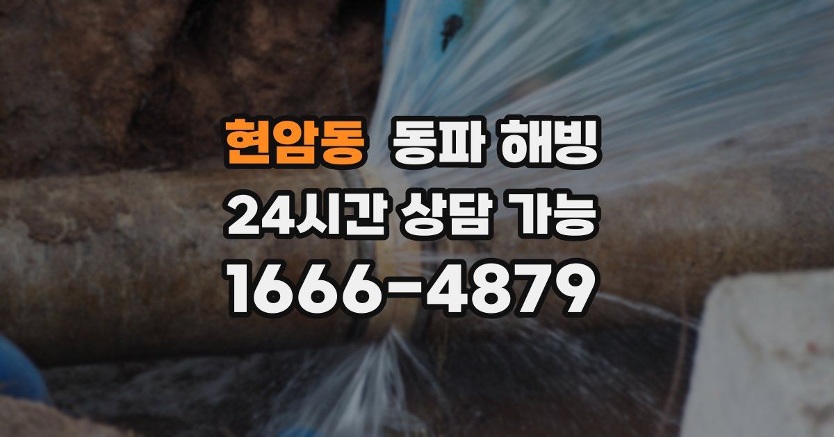 현암동 동파 해빙