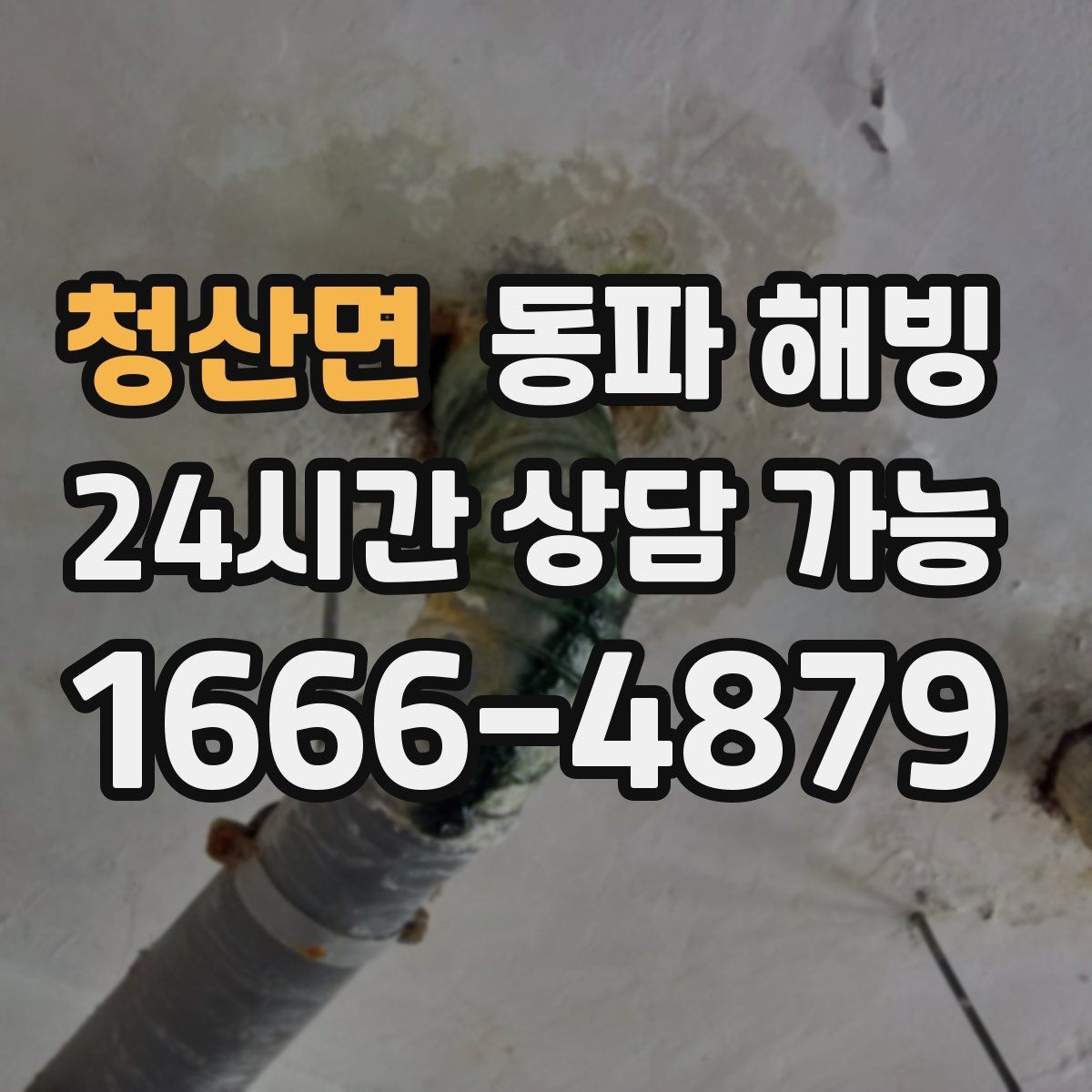 청산면 동파 해빙 주방과 세탁기 라인이 같이 막힐 때