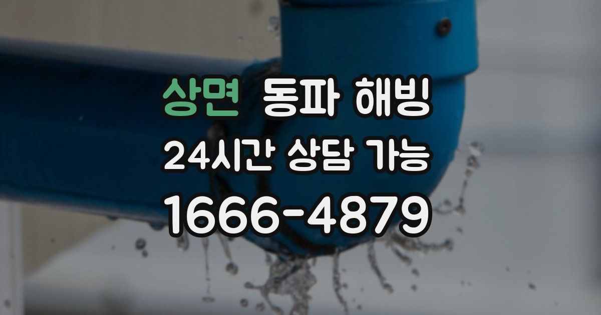 상면 동파 해빙