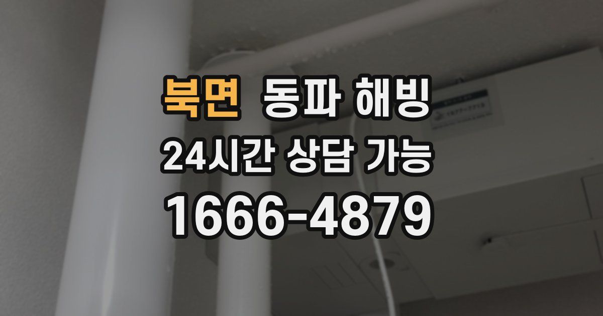 북면 동파 해빙