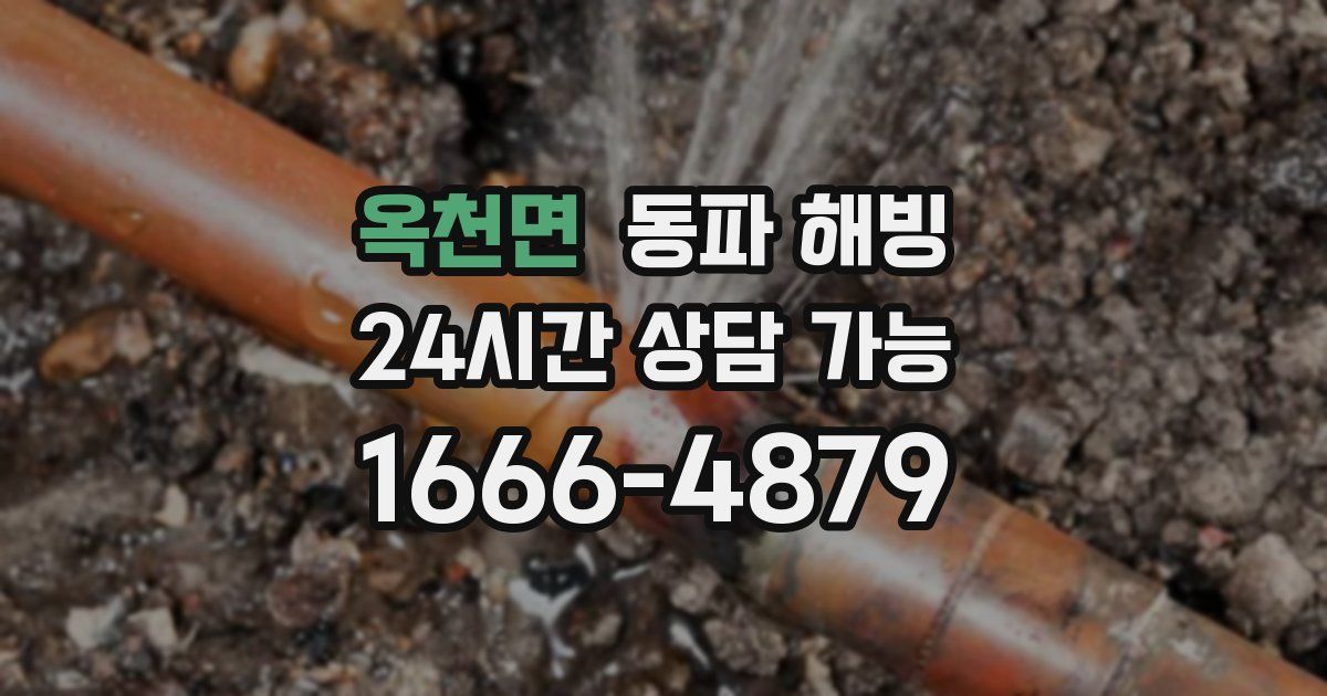 옥천면 동파 해빙