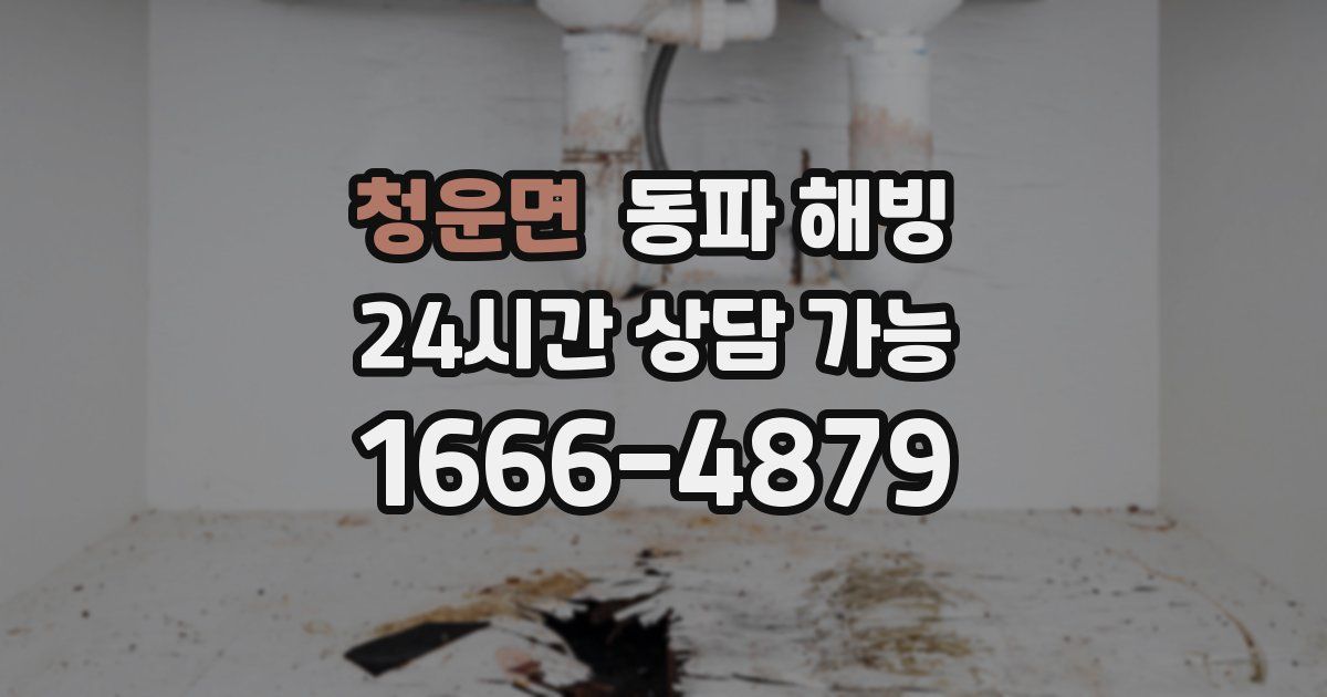 청운면 동파 해빙