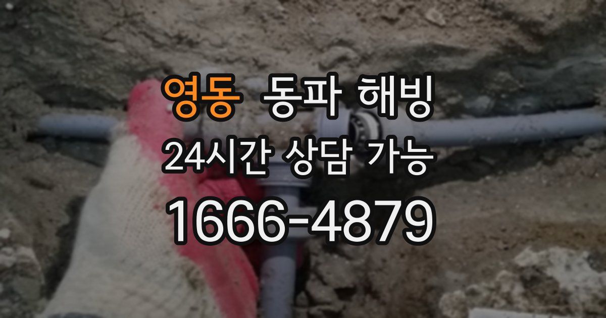 영동 동파 해빙