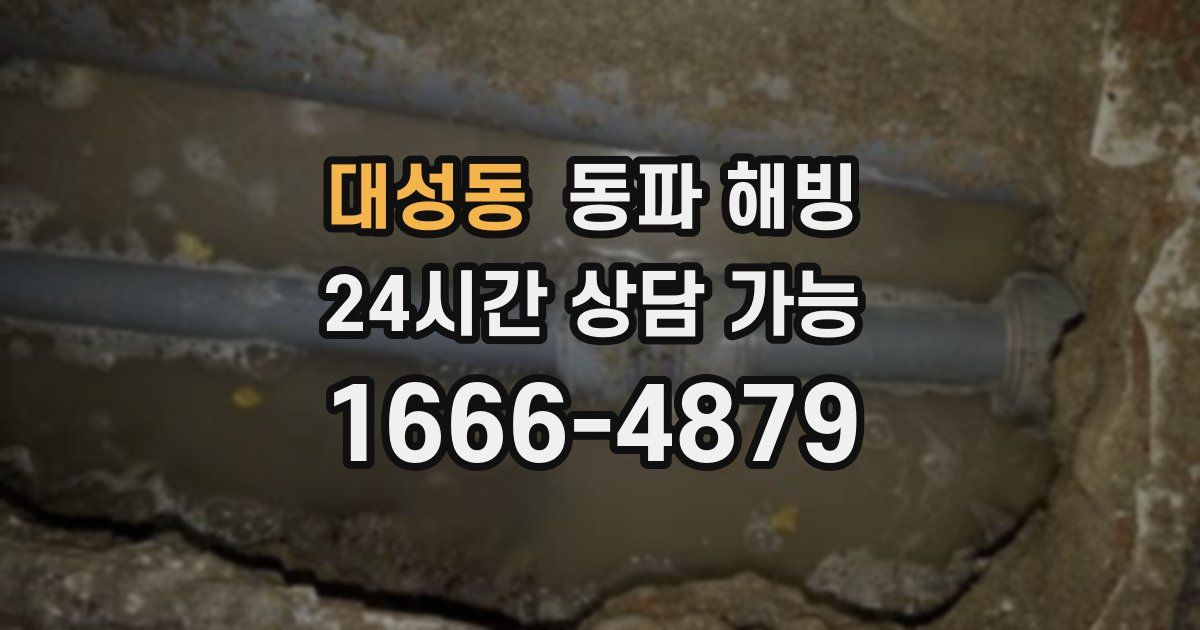 대성동 동파 해빙