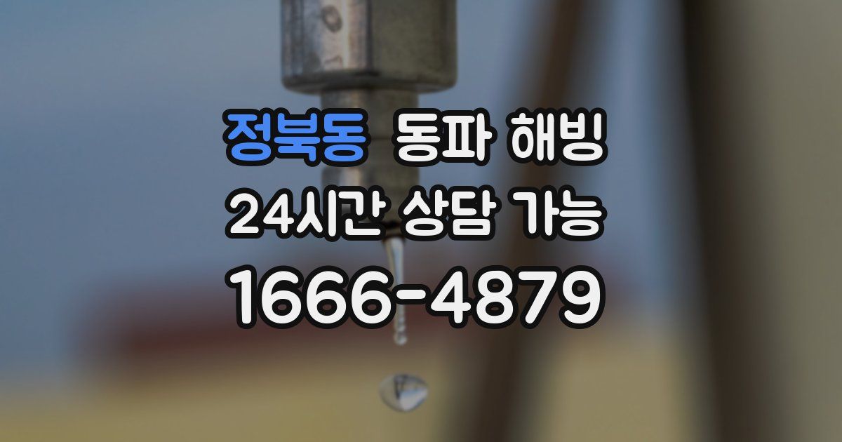 정북동 동파 해빙