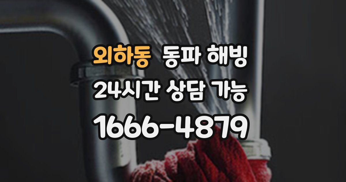 외하동 동파 해빙