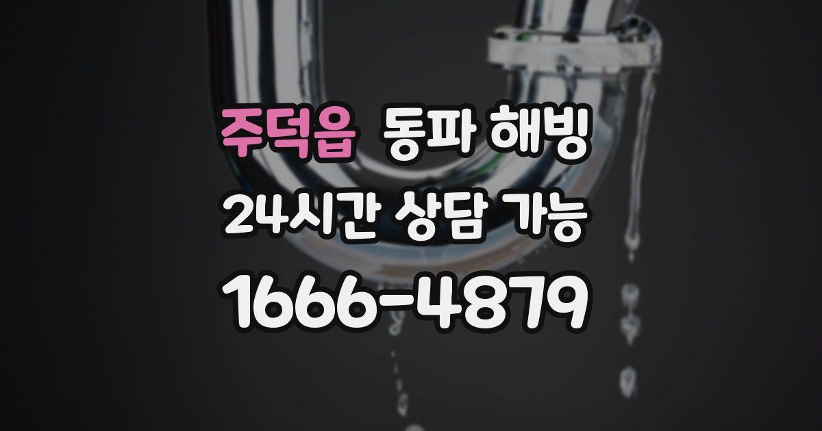 주덕읍 동파 해빙