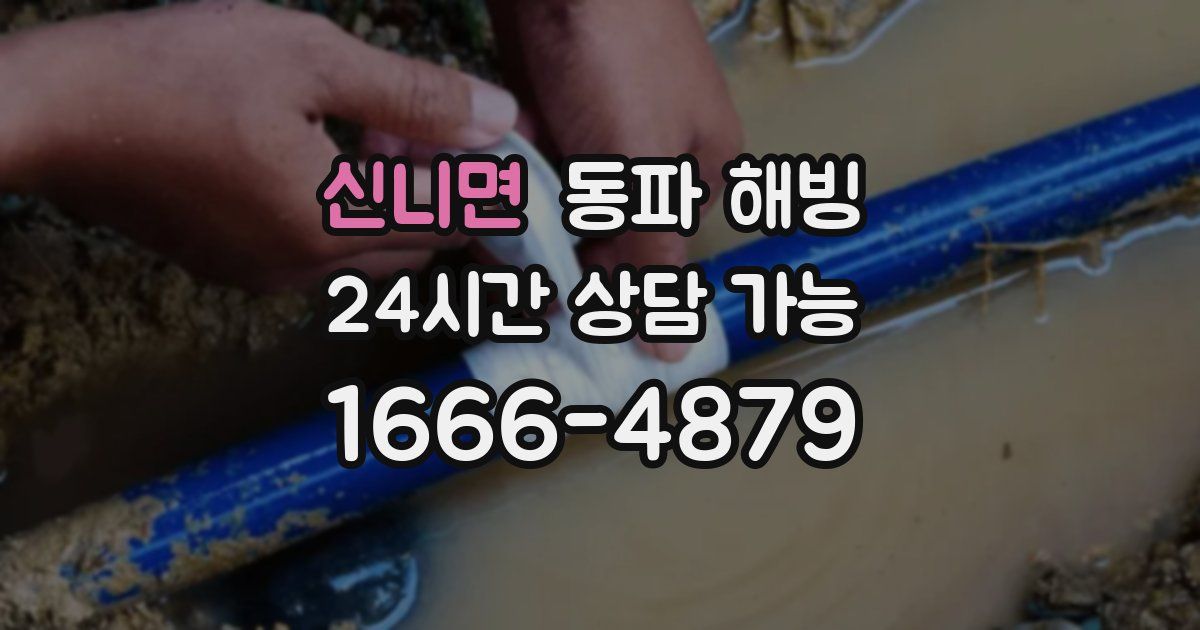 신니면 동파 해빙