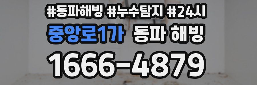 중앙로1가 동파