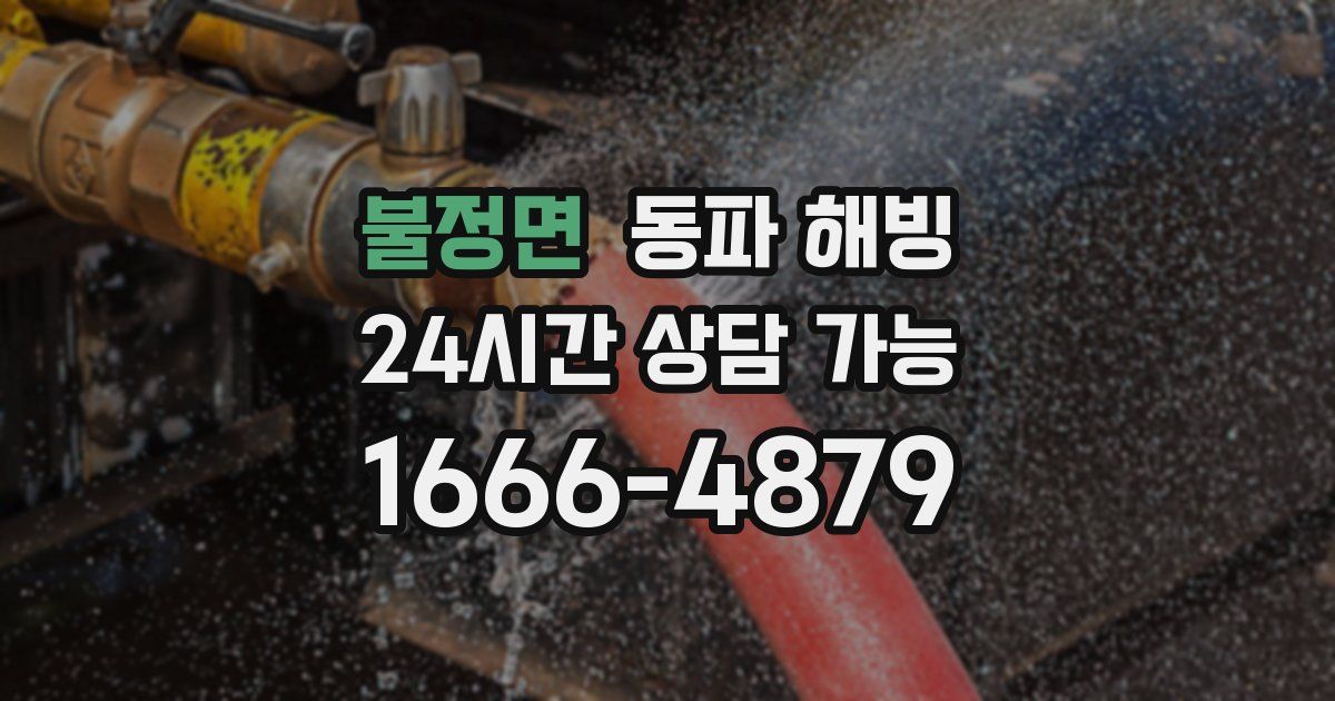 불정면 동파 해빙