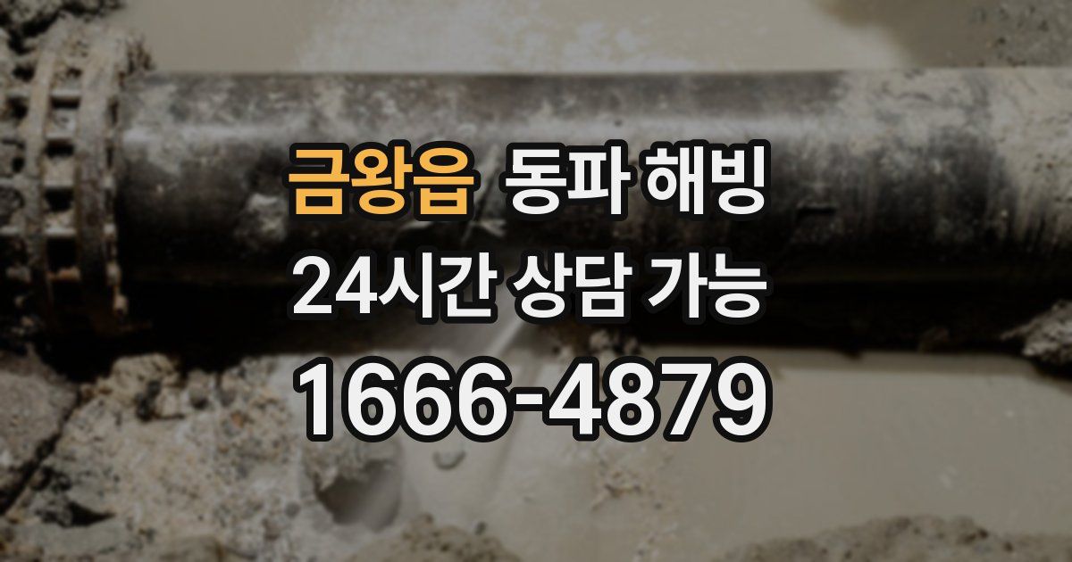 금왕읍 동파 해빙