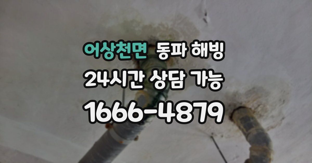 어상천면 동파 해빙