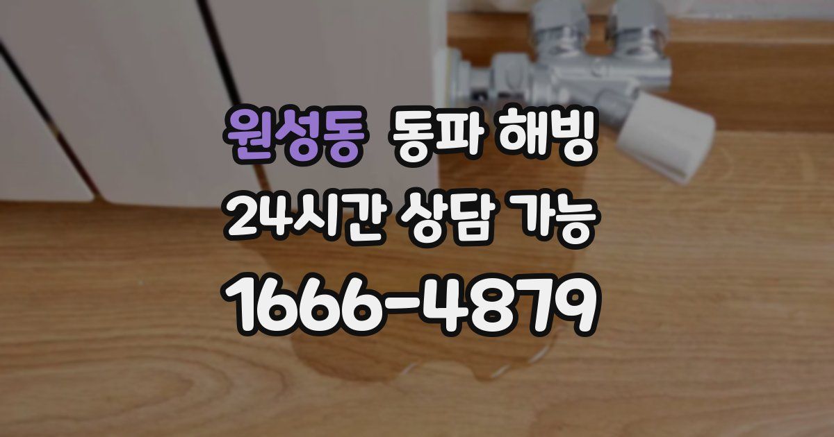 원성동 동파 해빙