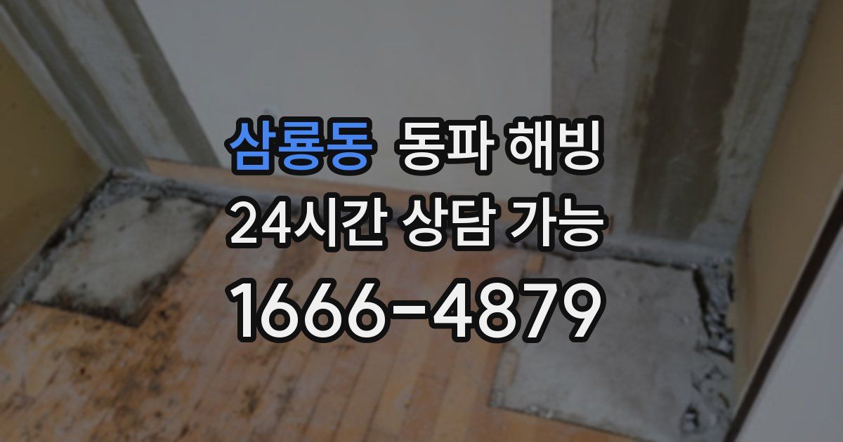 삼룡동 동파 해빙