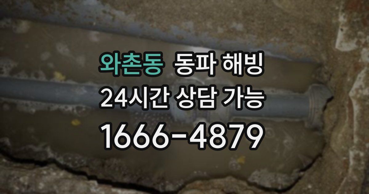 와촌동 동파 해빙