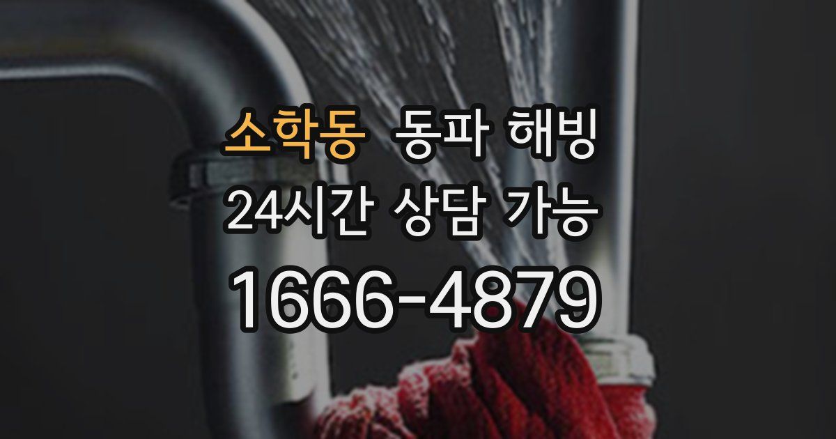 소학동 동파 해빙