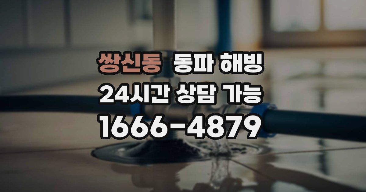 쌍신동 동파 해빙