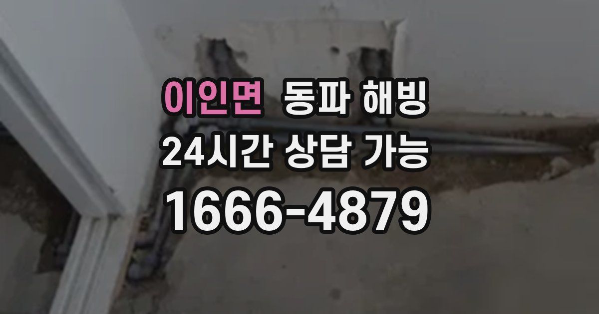 이인면 동파 해빙