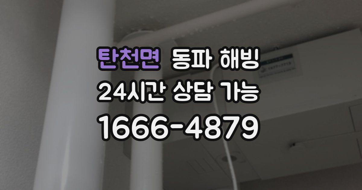 탄천면 동파 해빙