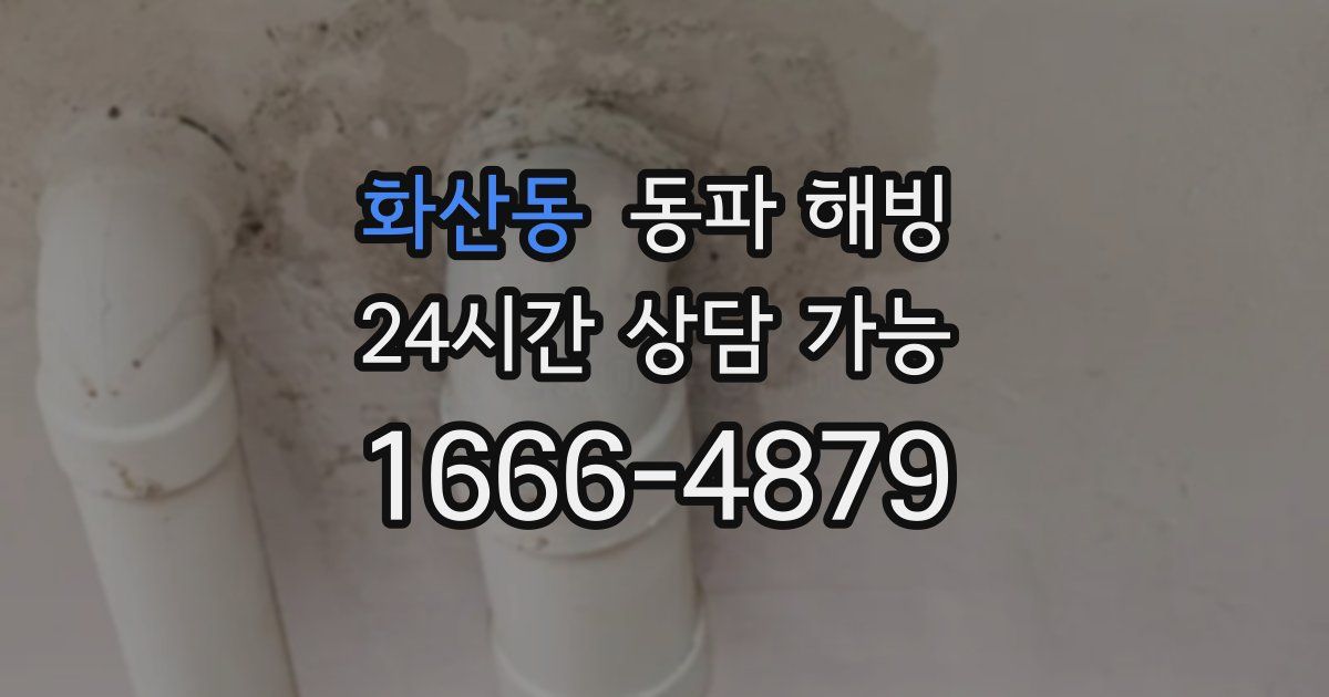 화산동 동파 해빙