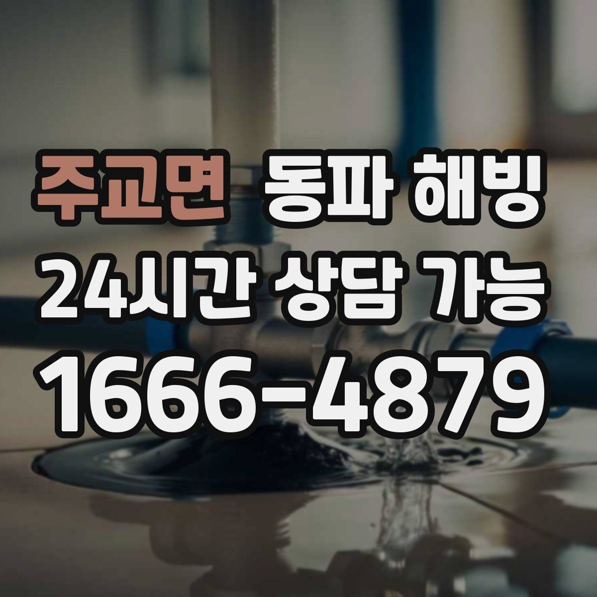 주교면 동파 해빙 한 세대만 급수가 끊겼을 때 점검