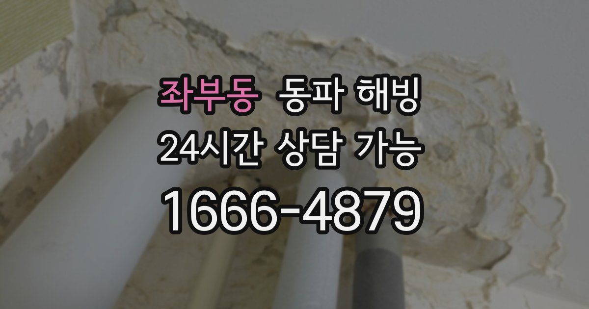 좌부동 동파 해빙