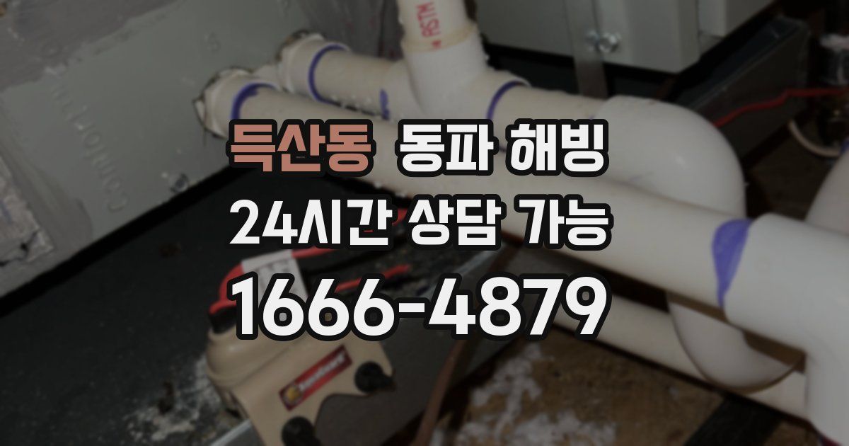 득산동 동파 해빙